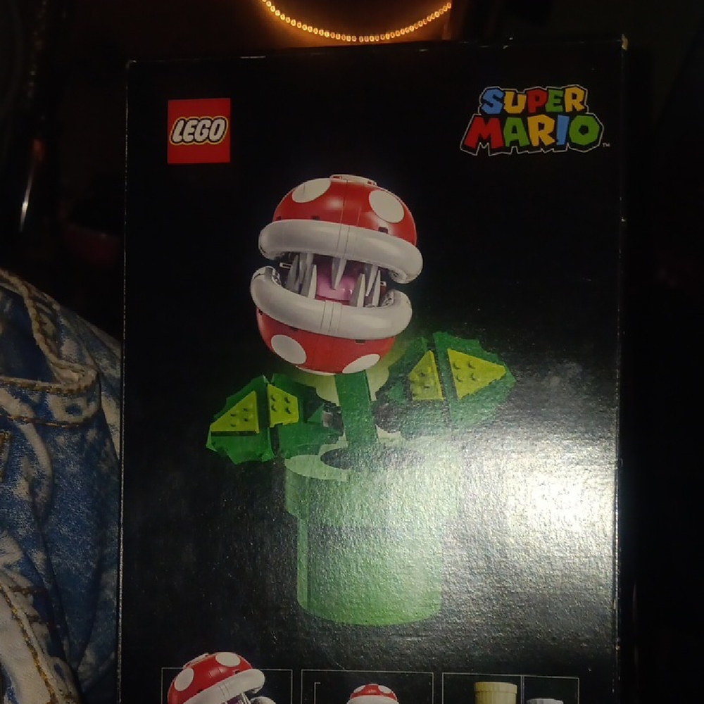 LEGO Super Mario Piranha Plant in Red, White, and Green